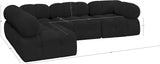 Ames Boucle Fabric Sectional Sofa - Modern Modular Design for Stylish Living Room Transformations