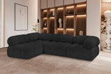 Ames Boucle Fabric Sectional Sofa - Modern Modular Design for Stylish Living Room Transformations