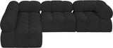 Ames Boucle Fabric Sectional Sofa - Modern Modular Design for Stylish Living Room Transformations