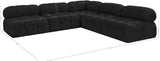 Ames Boucle Fabric Modular Sectional - Modern Elegance for Stylish Living Spaces and Endless Designs