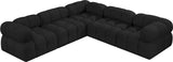 Ames Boucle Fabric Sectional - Modern, Stylish Modular Sofa to Elevate Your Living Space Elegance