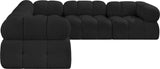Ames Boucle Fabric Sectional - Modern, Stylish Modular Sofa to Elevate Your Living Space Elegance