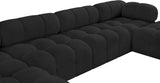 Ames Boucle Fabric Sectional - Modern Modular Elegance for Stylish Living Room Transformations