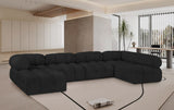 Ames Boucle Fabric Sectional - Modern Modular Elegance for Stylish Living Room Transformations