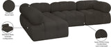 Ames Boucle Fabric Sectional Sofa - Modern Modular Design for Stylish Living Room Transformations