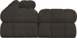 Ames Boucle Fabric Sectional Sofa - Modern Modular Design for Stylish Living Room Transformations