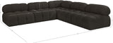Ames Boucle Fabric Modular Sectional - Modern Elegance for Stylish Living Spaces and Endless Designs