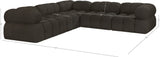 Ames Boucle Fabric Sectional - Modern, Stylish Modular Sofa to Elevate Your Living Space Elegance