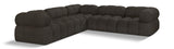 Ames Boucle Fabric Sectional - Modern, Stylish Modular Sofa to Elevate Your Living Space Elegance