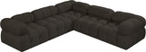 Ames Boucle Fabric Sectional - Modern, Stylish Modular Sofa to Elevate Your Living Space Elegance