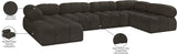 Ames Boucle Fabric Sectional - Modern Modular Elegance for Stylish Living Room Transformations