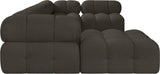 Ames Boucle Fabric Sectional - Modern Modular Elegance for Stylish Living Room Transformations