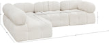 Ames Boucle Fabric Sectional Sofa - Modern Modular Design for Stylish Living Room Transformations