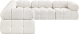 Ames Boucle Fabric Sectional - Modern, Stylish Modular Sofa to Elevate Your Living Space Elegance
