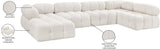 Ames Boucle Fabric Sectional - Modern Modular Elegance for Stylish Living Room Transformations