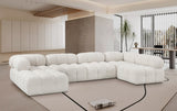 Ames Boucle Fabric Sectional - Modern Modular Elegance for Stylish Living Room Transformations