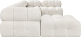 Ames Boucle Fabric Sectional - Modern Modular Elegance for Stylish Living Room Transformations