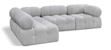 Ames Boucle Fabric Sectional Sofa - Modern Modular Design for Stylish Living Room Transformations
