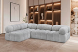 Ames Boucle Fabric Sectional Sofa - Modern Modular Design for Stylish Living Room Transformations