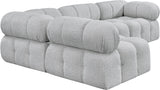 Ames Boucle Fabric Sectional Sofa - Modern Modular Design for Stylish Living Room Transformations