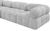Ames Boucle Fabric Sectional Sofa - Modern Modular Design for Stylish Living Room Transformations