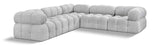 Ames Boucle Fabric Sectional - Modern, Stylish Modular Sofa to Elevate Your Living Space Elegance