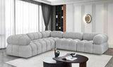 Ames Boucle Fabric Sectional - Modern, Stylish Modular Sofa to Elevate Your Living Space Elegance