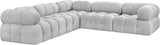 Ames Boucle Fabric Sectional - Modern, Stylish Modular Sofa to Elevate Your Living Space Elegance