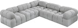 Ames Boucle Fabric Sectional - Modern, Stylish Modular Sofa to Elevate Your Living Space Elegance