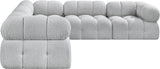 Ames Boucle Fabric Sectional - Modern, Stylish Modular Sofa to Elevate Your Living Space Elegance