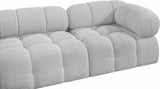 Ames Boucle Fabric Sectional - Modern, Stylish Modular Sofa to Elevate Your Living Space Elegance