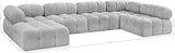 Ames Boucle Fabric Sectional - Modern Modular Elegance for Stylish Living Room Transformations