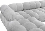 Ames Boucle Fabric Sectional - Modern Modular Elegance for Stylish Living Room Transformations