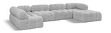 Ames Boucle Fabric Sectional - Modern Modular Elegance for Stylish Living Room Transformations