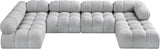 Ames Boucle Fabric Sectional - Modern Modular Elegance for Stylish Living Room Transformations