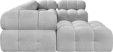 Ames Boucle Fabric Sectional - Modern Modular Elegance for Stylish Living Room Transformations