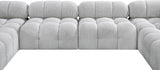 Ames Boucle Fabric Sectional - Modern Modular Elegance for Stylish Living Room Transformations