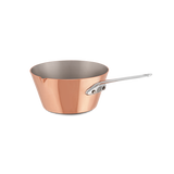 Mauviel M'MINIS Splayed Saute Pan With Cast Stainless Steel Handle & Pouring Edge, 3.5-in