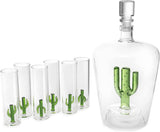 Tequila Decanter Set with Cactus Decanter (Cactus)