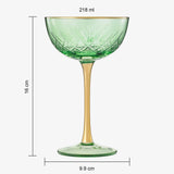 Vintage Art Deco Coupe for Champagne, Martini, Cocktails | Set of 2