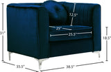 Isabelle Velvet Contemporary Chair - Luxurious Upholstered Seating with Chrome Legs and Pillows