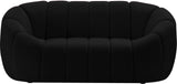 Elijah Contemporary Loveseat - Modern Comfort with Deep Channel Tufting and Chic Design Elements