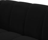 Elijah Contemporary Loveseat - Modern Comfort with Deep Channel Tufting and Chic Design Elements