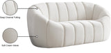 Elijah Contemporary Loveseat - Modern Comfort with Deep Channel Tufting and Chic Design Elements