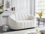 Elijah Contemporary Loveseat - Modern Comfort with Deep Channel Tufting and Chic Design Elements
