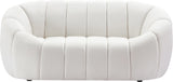 Elijah Contemporary Loveseat - Modern Comfort with Deep Channel Tufting and Chic Design Elements