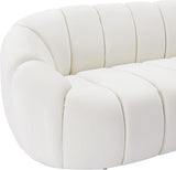 Elijah Contemporary Loveseat - Modern Comfort with Deep Channel Tufting and Chic Design Elements