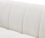 Elijah Contemporary Loveseat - Modern Comfort with Deep Channel Tufting and Chic Design Elements