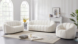 Elijah Contemporary Loveseat - Modern Comfort with Deep Channel Tufting and Chic Design Elements