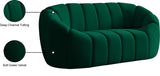 Elijah Contemporary Loveseat - Modern Comfort with Deep Channel Tufting and Chic Design Elements